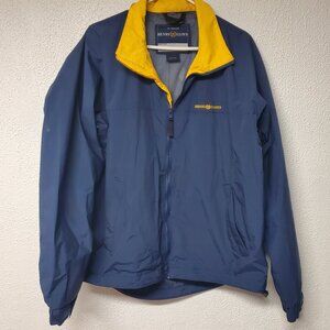Mens Outerwear Henri LLoyd Blue and Yellow Sailing Jacket Size Large
